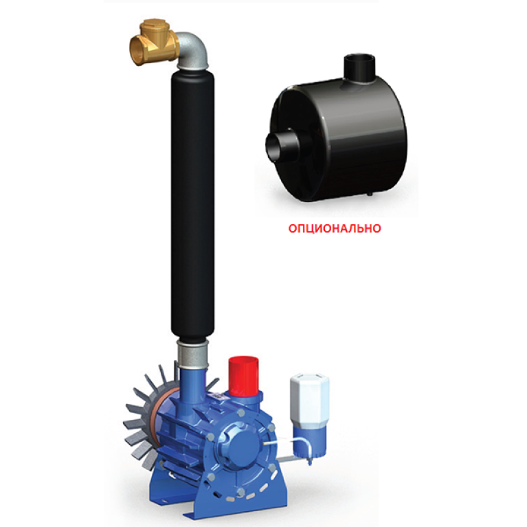 Вакуумная установка GPV 1500 CTA Milk, ресивер 60л, эл. двигатель 4 кВт, ИТАЛИЯ